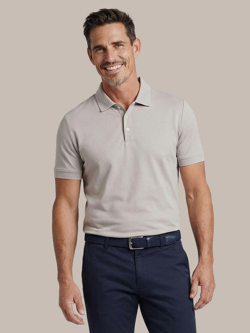 Boris poloshirt greige