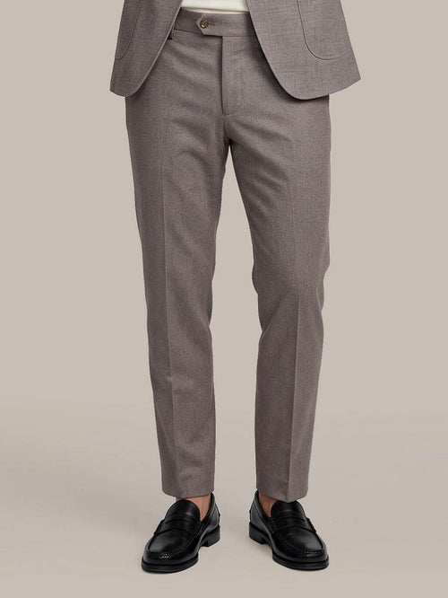 Aiden pantalon houndstooth tabacco