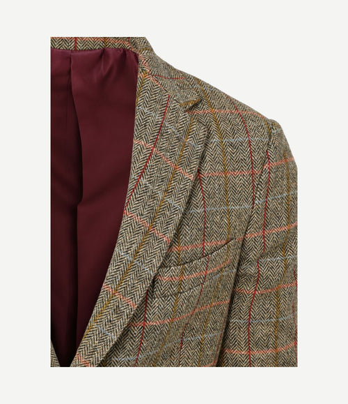 Colbert shetland wool check green