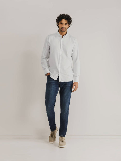 State of Art essentials Oxford overhemd wit | Regular-fit