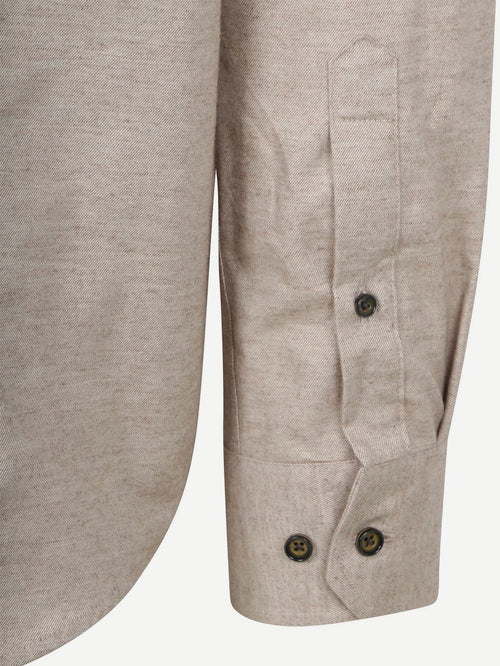 State of Art heavy twill overhemd beige | Regular-fit