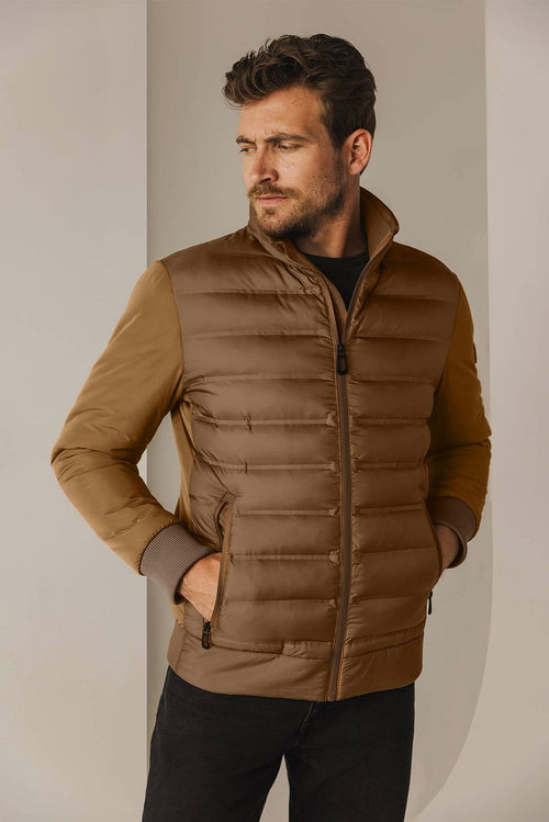State of Art jas puffed bruin | Regular-fit