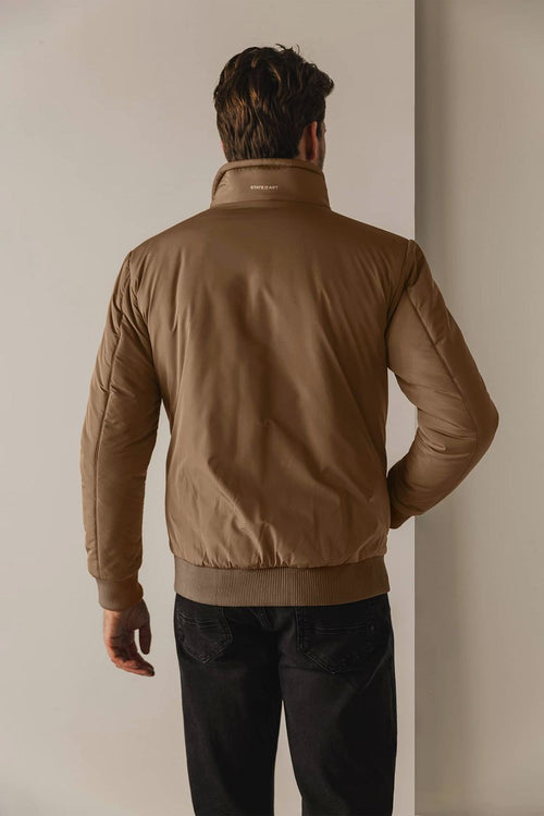 State of Art jas puffed bruin | Regular-fit