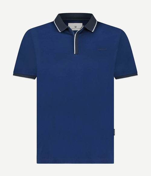 State of Art jersey polo donkerblauw