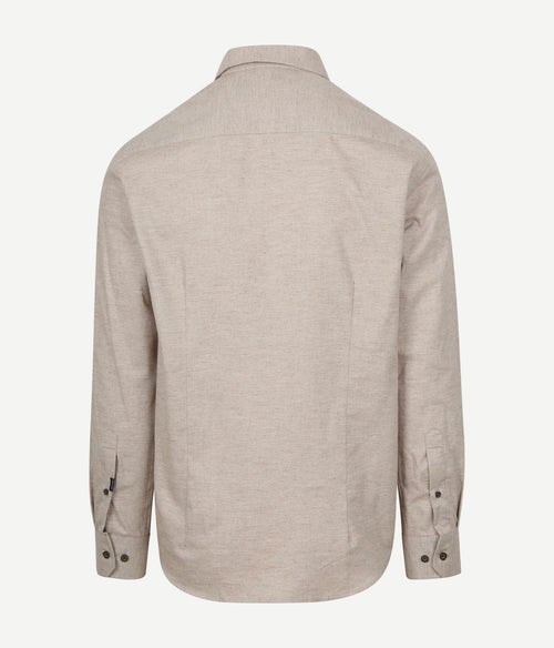 State of Art heavy twill overhemd beige | Regular-fit