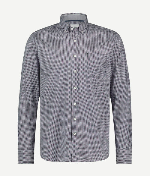 State of Art overhemd figuren rood | Regular-fit