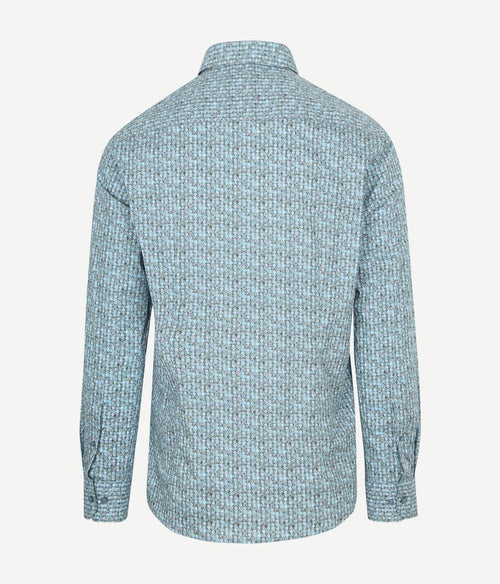 State of Art overhemd poplin dandelion blauw | Regular-fit