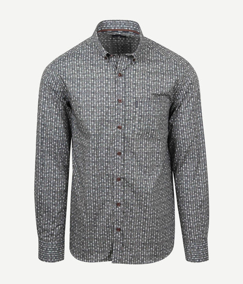 State of Art overhemd poplin dandelion grijs | Regular-fit