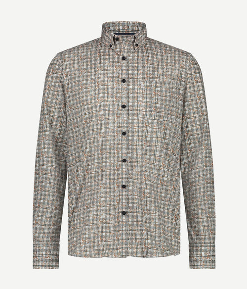 State of Art overhemd print geel | Regular-fit