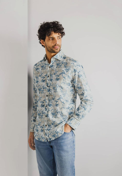 State of Art overhemd print struc | Regular-fit