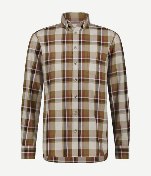 State of Art overhemd ruiten rood | Regular-fit