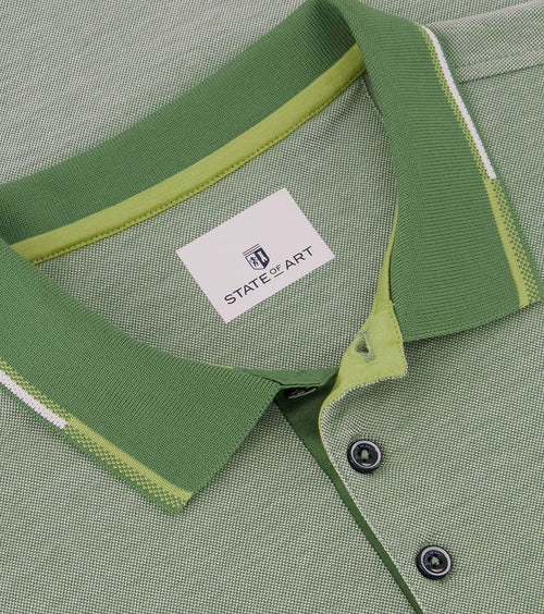 State of Art pique polo groen