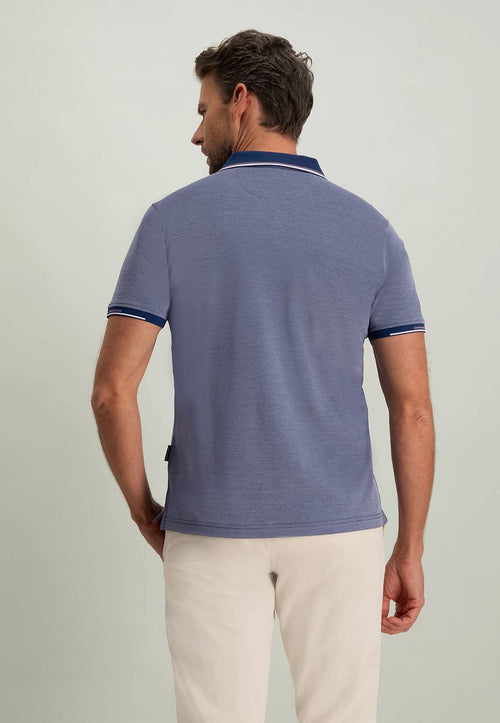 State of Art pique polo kobaltblauw