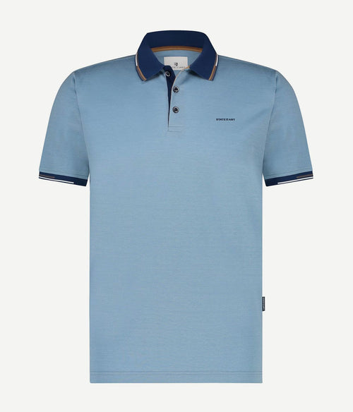 State of Art pique polo lichtblauw