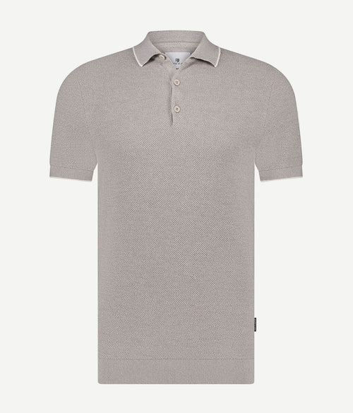 State of Art pique polo lichtbruin