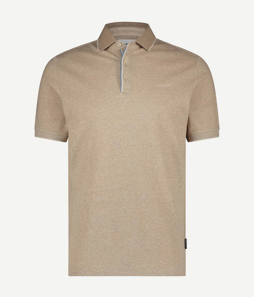 State of Art polo Oxford placketdetail beige