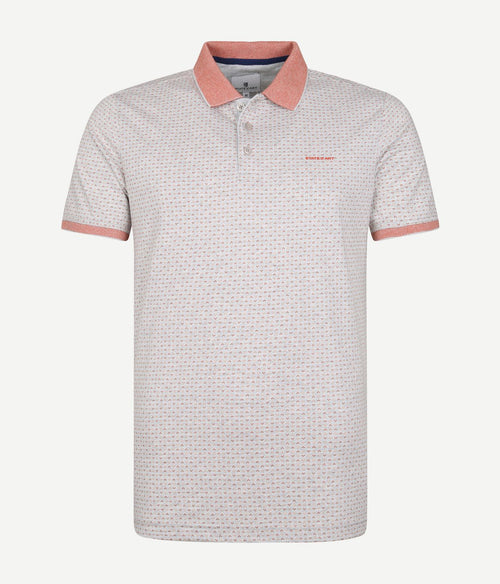 State of Art polo print grijs rood