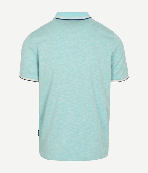 State of Art polo slubmelange lichtblauw