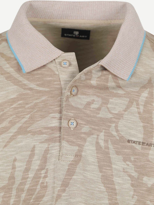 State of Art poloshirt faded leaf beige