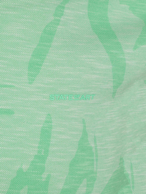 State of Art poloshirt faded leaf groen