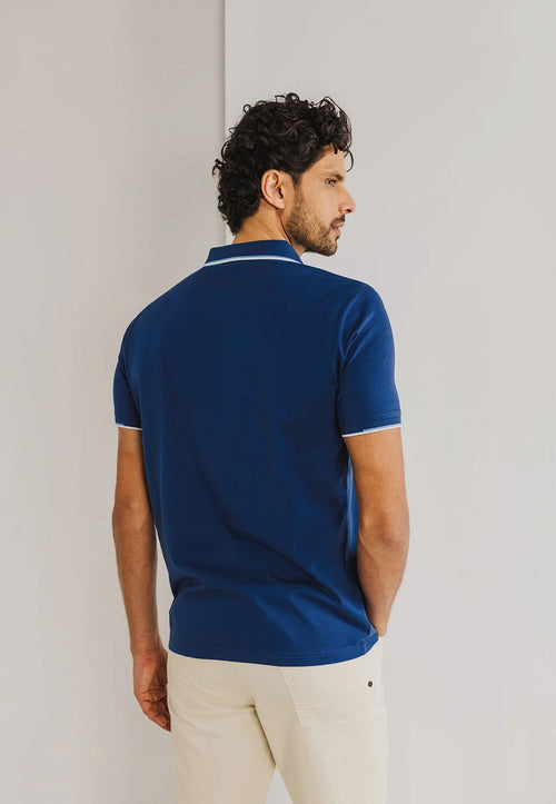 State of Art poloshirt jersey donkerblauw