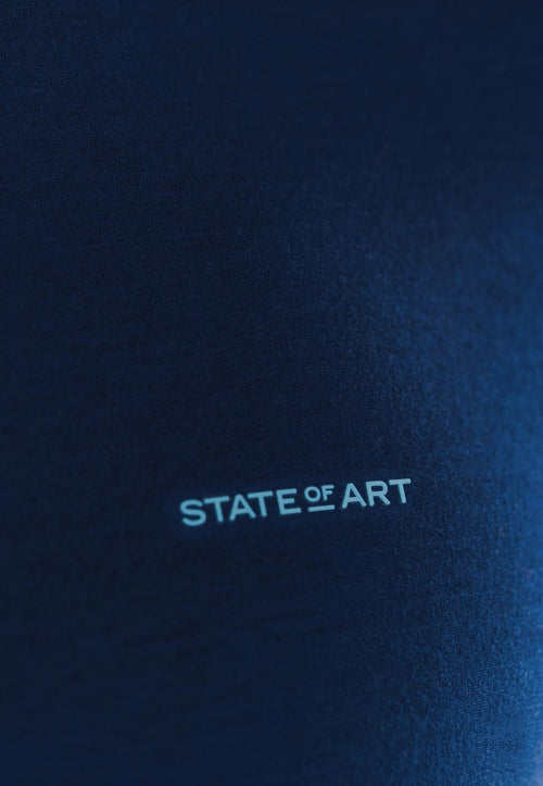 State of Art poloshirt jersey donkerblauw