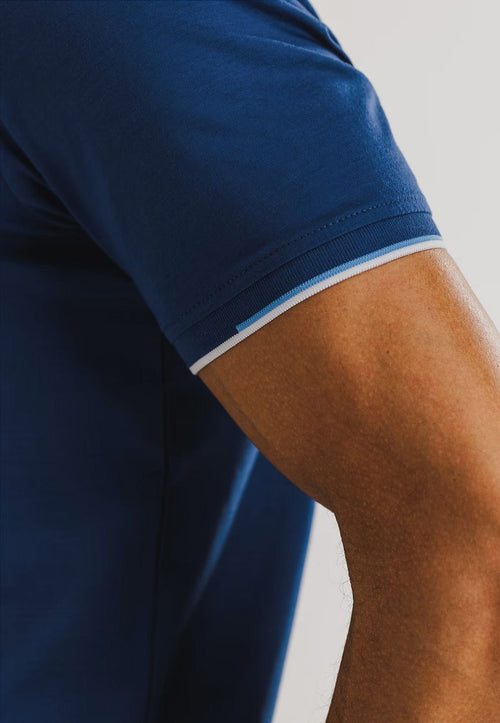 State of Art poloshirt jersey donkerblauw