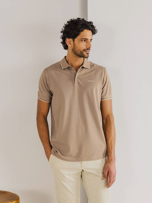 State of Art poloshirt piqué bruin