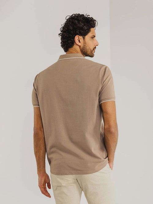 State of Art poloshirt piqué bruin