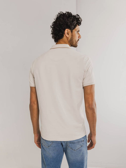State of Art poloshirt piqué greige