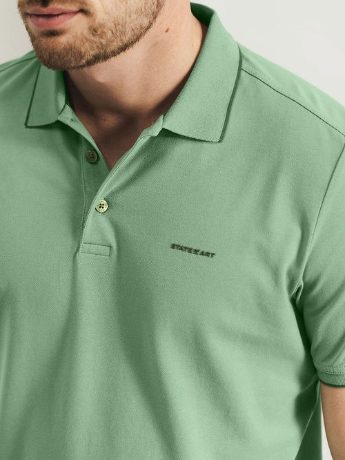 State of Art poloshirt piqué groen