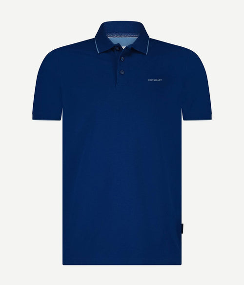State of Art poloshirt piqué kobaltblauw