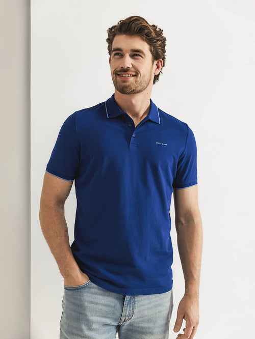 State of Art poloshirt piqué kobaltblauw