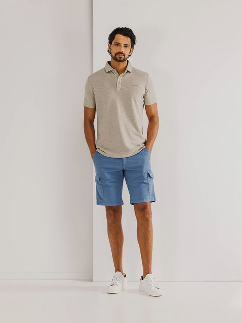 State of Art poloshirt piqué melange beige