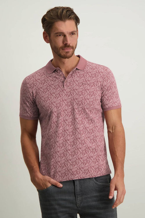 State of Art poloshirt print roze | Regular-fit