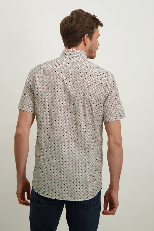 State of Art short sleeve overhemd print roze | Regular-fit