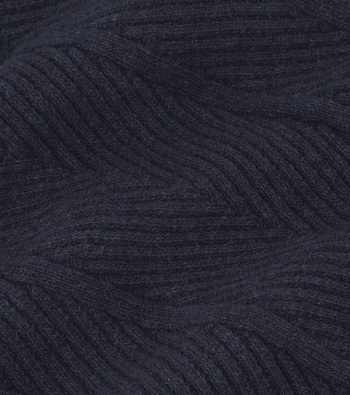 State of Art sjaal lamswol donkerblauw