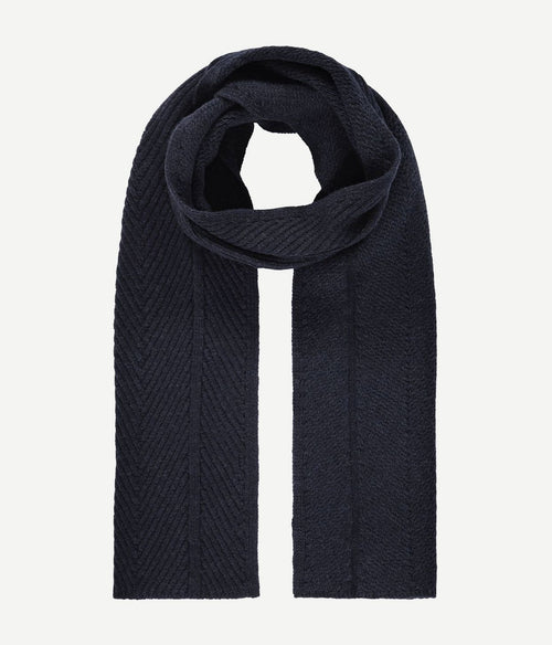 State of Art sjaal lamswol donkerblauw