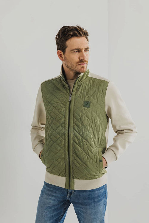 State of Art sweatvest groen | Regular-fit