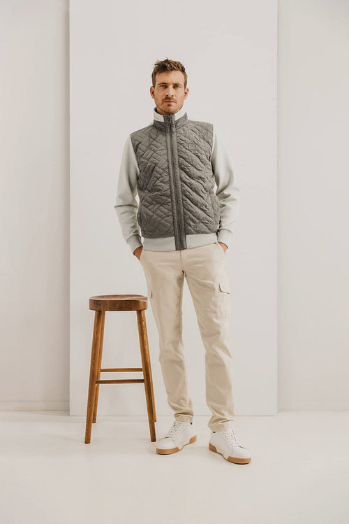 State of Art sweatvest groen | Regular-fit