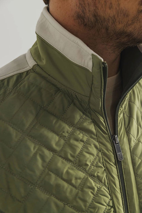 State of Art sweatvest groen | Regular-fit