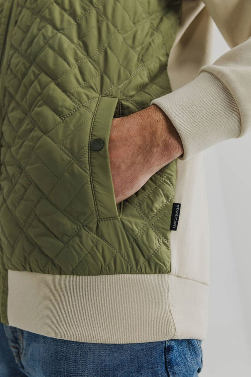State of Art sweatvest groen | Regular-fit