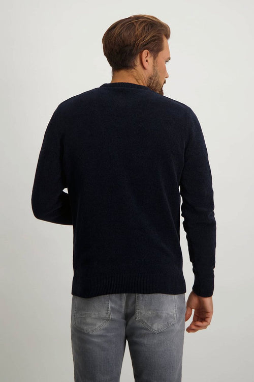 State of Art trui borstzak donkerblauw | Regular-fit