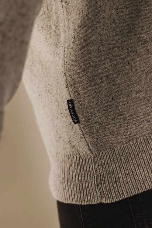 State of Art trui donegal melange beige | Regular-fit
