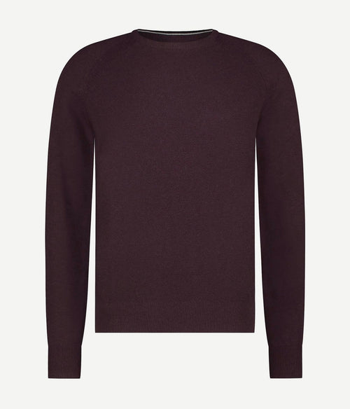 State of Art trui structure contrast bordeaux | Regular-fit