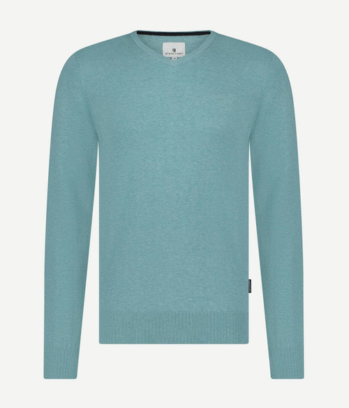 State of Art trui v-hals azuurblauw | Regular-fit