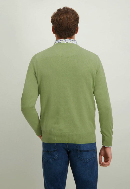 State of Art trui v-hals groen | Regular-fit