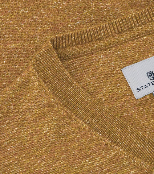 State of Art trui v-hals oranje melange | Regular-fit