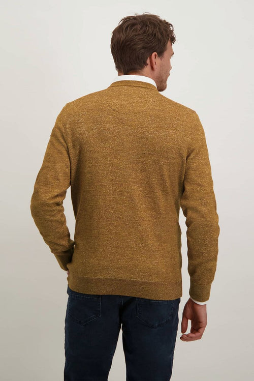 State of Art trui v-hals oranje melange | Regular-fit