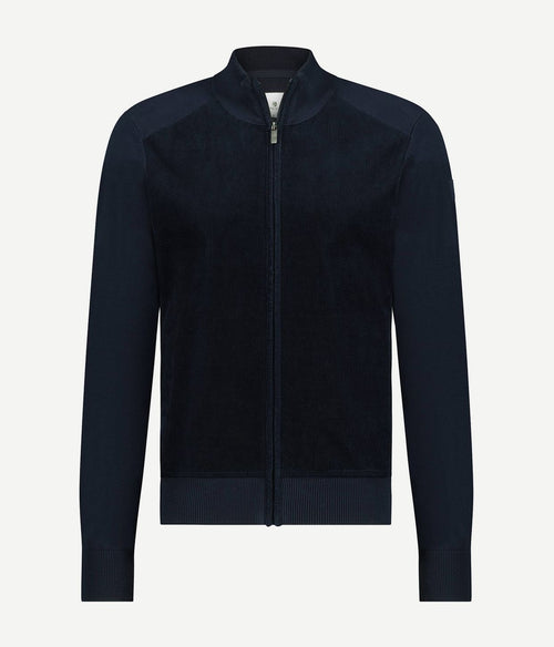 State of Art vest corduroy donkerblauw | Regular-fit